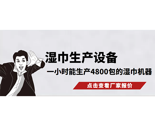 濕巾生產(chǎn)設(shè)備，一小時(shí)能生產(chǎn)4800包的濕巾機(jī)器，需要多少錢(qián)